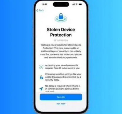 安福苹果授权维修店分享被盗设备保护功能开启方法 