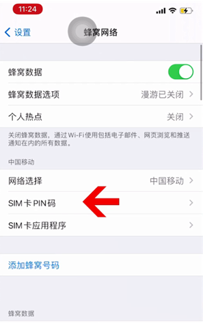 安福苹果14维修网分享如何给iPhone14的SIM卡设置密码 