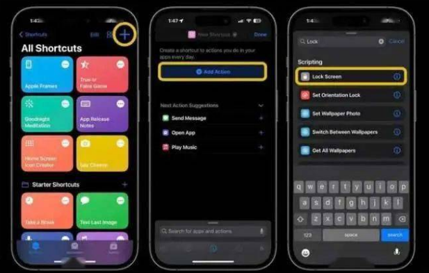 安福苹果14锁屏维修店分享iPhone14升级iOS16.4后如何创建锁屏快捷方式 